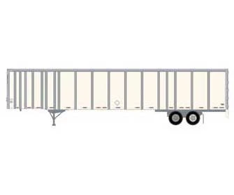 Athearn 72827 HO Scale 53' Wabash Duraplate Trailer Owner Operator F38154
