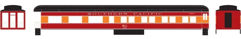 Athearn 78789 HO Scale Heavyweight Passenger Car Observation Southern Pacific DaylightSP 2907 - NO - Image 2