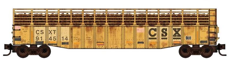 Micro-Trains (993 02 100) CSX Tie Loader 3 Pack - NOS