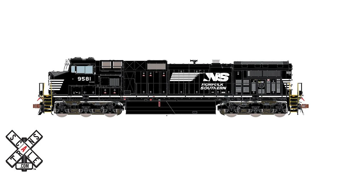 ScaleTrains 33478 Rivet HO Scale GE Dash 9 (C40-9W) Norfolk Southern NS 9581 DCC And LokSound