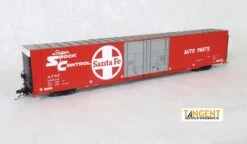 Tangent Scale Models 25023-01 HO Scale Greenville 86' Auto Parts Boxcar Santa Fe ATSF 36908