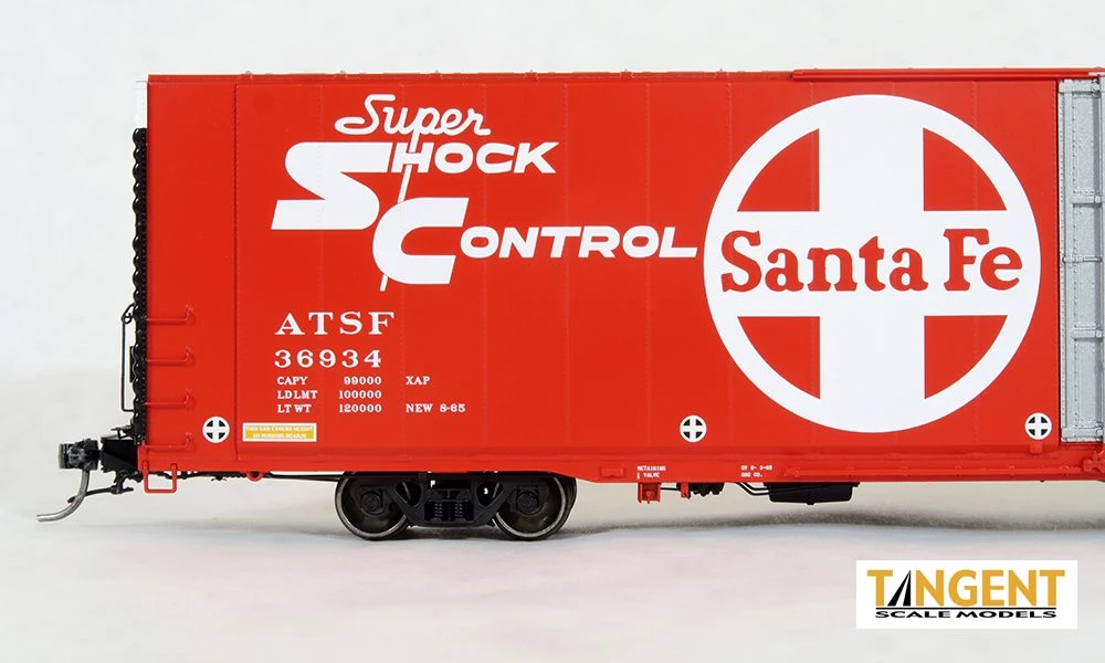 Tangent Scale Models 25023-01 HO Scale Greenville 86' Auto Parts Boxcar Santa Fe ATSF 36908 - Image 4