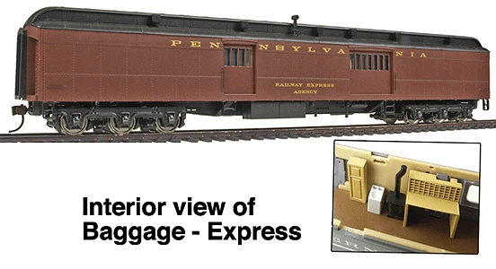 Walthers 932-10504 HO Scale Heavyweight ACF 70' Baggage Car PRR - NOS - Image 2