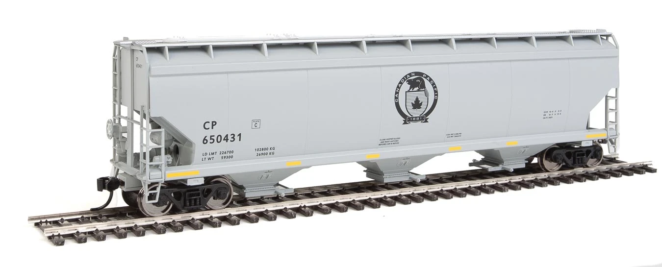 Walthers Mainline 910-7637 HO Scale 60' NSC 5150 3 Bay Covered Hopper Canadian Pacific CP 650431