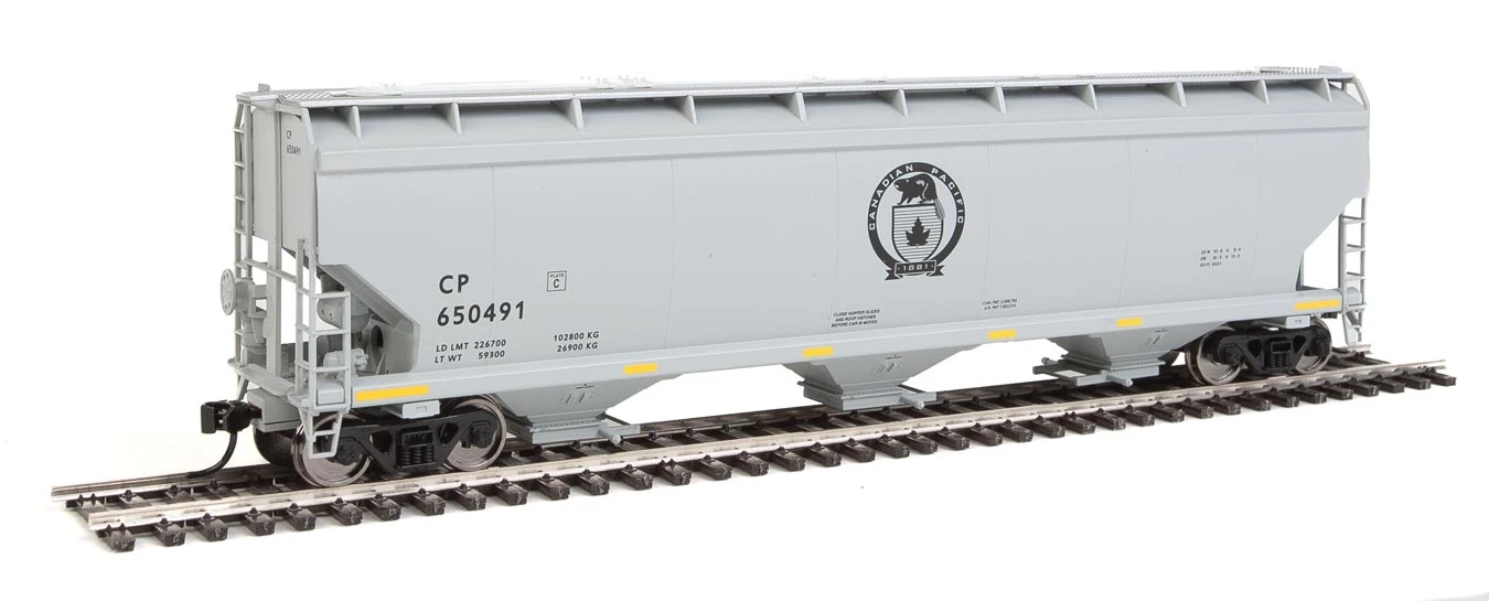 Walthers Mainline 910-7640 HO Scale 60' NSC 5150 3 Bay Covered Hopper Canadian Pacific CP 650491
