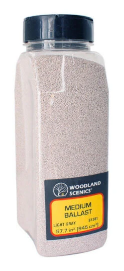 Woodland Scenics B1381 Medium Ballast Shaker, Light Gray [50 Cu. In.]